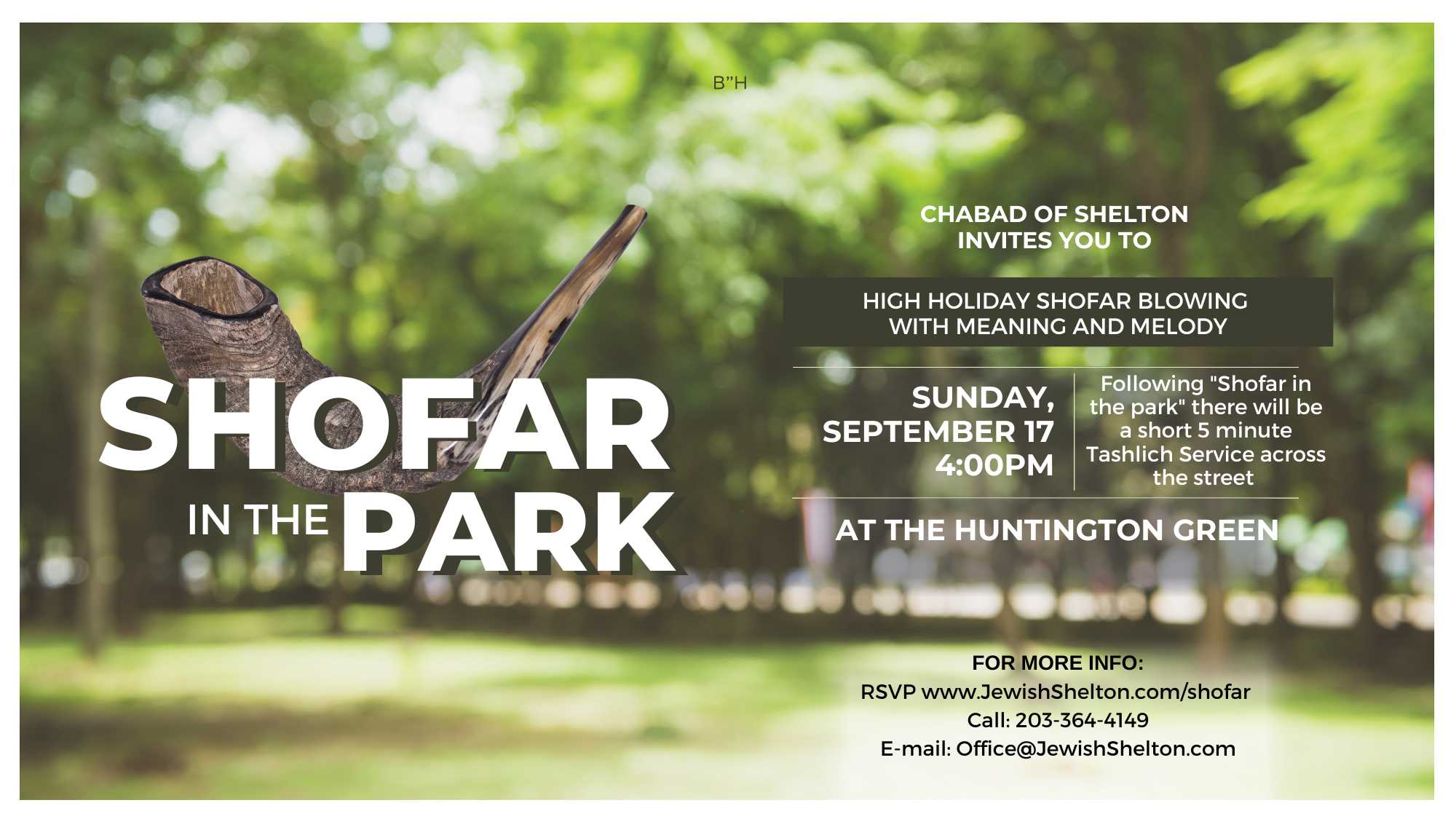 Shofar In The Park Chabad of Shelton